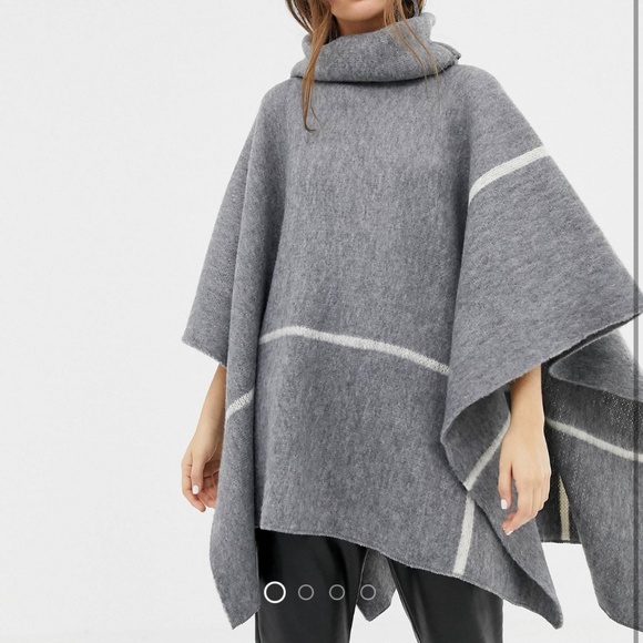 b.Young Roll Neck Poncho - Picture 1 of 4